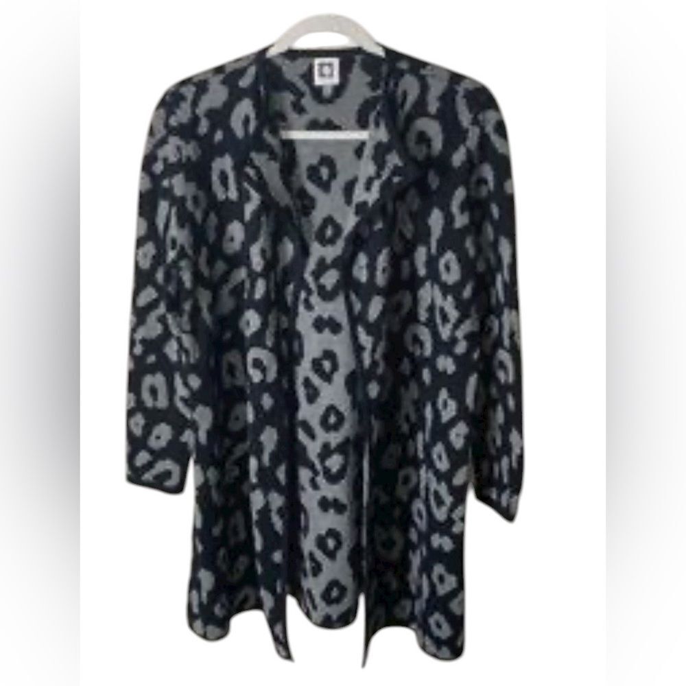 Anne Klein Ladies Animal Print Cardigan - L - Great Condition